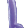 Фиолетовый гелевый фаллоимитатор 9  Suction Cup Dong - 22,9 см.