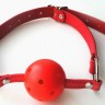 Красный пластиковый кляп-шарик Ball Gag