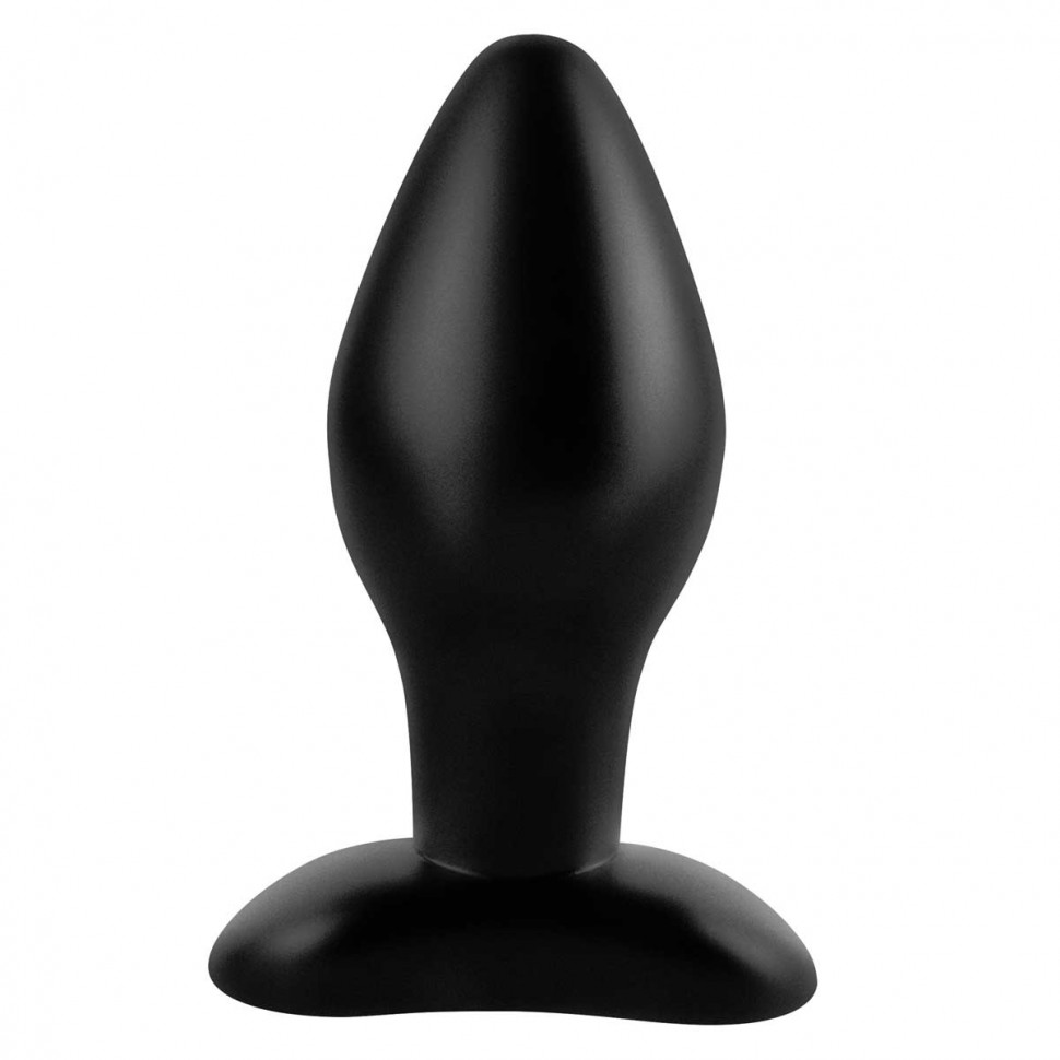 Купить Черная анальная пробка среднего размера Large Silicone Plug - 13 см.  по цене 56 300 T в интернет магазине www.erosklad.kz в Алматы с доставкой  по всему Казахстану - Секс-шоп в Алматы -