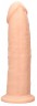 Телесный фаллоимитатор без мошонки Silicone Dildo Without Balls - 22,8 см.