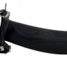 Чёрный полый страпон на регулируемых ремешках Smile Spicy - 26 см.