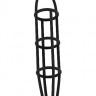 Чёрная насадка-клетка на пенис Cockcage with ball strap №30