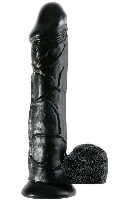 Чёрный фаллоимитатор-гигант 12  Mega Dildo -32,4 см.