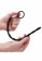 Черный стимулятор уретры с кольцом на головку Silicone Plug   Cock Ring Set