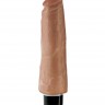 Кофейный вибратор-реалистик 8  Vibrating Stiffy - 24,8 см.