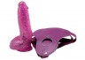 Гламурный страпон с блёстками Bree Olson Glitter Glam Strap-On Harness   Dong - 16 см.