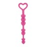 Силиконовая анальная цепочка LIA LOVE BEADS - 17,8 см.
