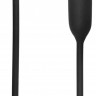 Черный гладкий стимулятор уретры с вибрацией Silicone Vibrating Bullet Plug Extra Long