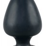 Большая чёрная анальная втулка Black Velvet Extra XL - 14 см.
