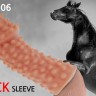 Насадка на фаллос с бугорками Cock Sleeves размера M - 14,7 см.