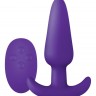 Фиолетовая анальная вибропробка с пультом ДУ Luxe Zenith Wireless Plug - 9,9 см.
