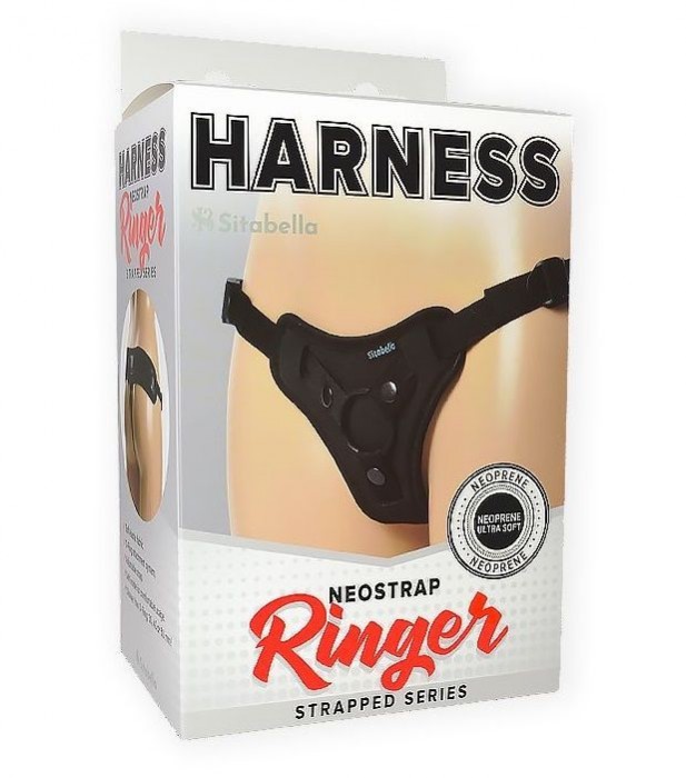 Чёрные трусики HARNESS Ringer - размер M-XL