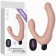 Безремневой страпон с вибрацией и пультом ДУ Rechargeable IJOY Strapless Strap on - 22 см.