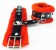 Оковы на ноги с красным мехом BDSM Light