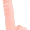 Реалистичный фаллоимитатор с чуть зауженной головкой Medical Silicone Dildo - 21 см.