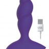 Фиолетовый спиралевидный вибромассажер - 8,5 см.