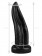 Черная изогнутая анальная втулка-язык - 21 см.