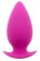 Большая розовая анальная пробка BOOTYFUL ANAL PLUG LARGE PINK - 10 см.