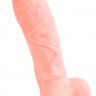 Реалистичный фаллоимитатор из силикона Medical Silicone Dildo - 18 см.