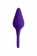 Фиолетовая анальная втулка Bung с петелькой - 11,5 см.