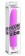 Фиолетовый водонепроницаемый вибратор Neon Luv Touch Vibe - 19 см.