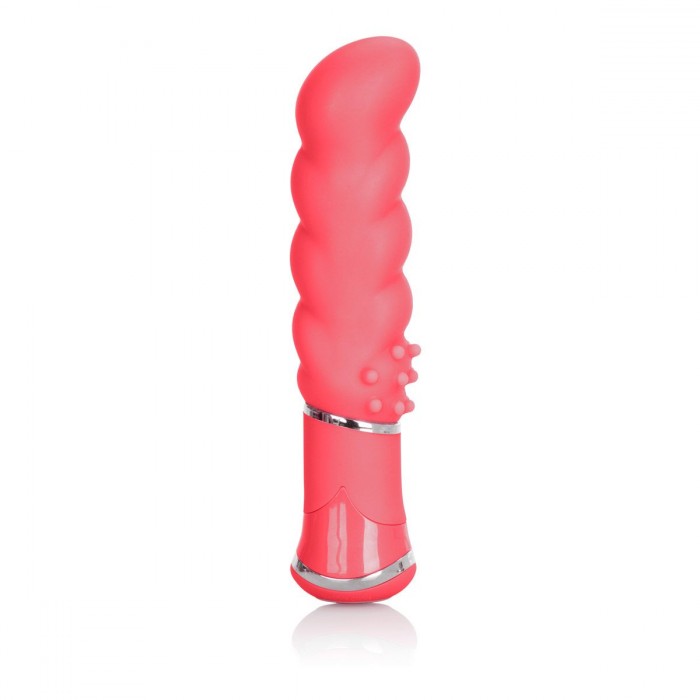 Розовый вибромассажер Power Play Power G - 11,5 см.