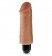 Кофейный вибратор-реалистик 5  Vibrating Stiffy - 16,5 см.