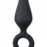 Черная малая анальная пробка Pointy Plug - 8,5 см.
