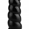 Черная винтообразная анальная втулка - 26 см.