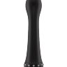 Вибратор с кристаллами The Diamond Black - 16,5 см.