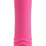 Розовый водонепроницаемый вибратор Neon Luv Touch Vibe - 19 см.