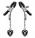 Зажимы на соски с подвесками-замками Charmed Heart Padlock Nipple Clamps