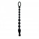 Анальная чёрная цепочка COLT Max Beads - 28 см.