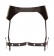 Черная сбруя на бедра с зажимами для половых губ Suspender Belt with Clamps