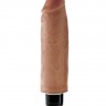 Кофейный вибратор-реалистик 6  Vibrating Stiffy - 17,8 см.