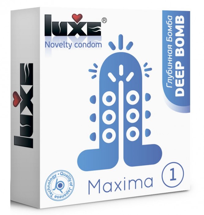 Презерватив Luxe Maxima WHITE  Глубинная Бомба  - 1 шт.