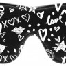 Черная маска с узором Love Street Art Fasion