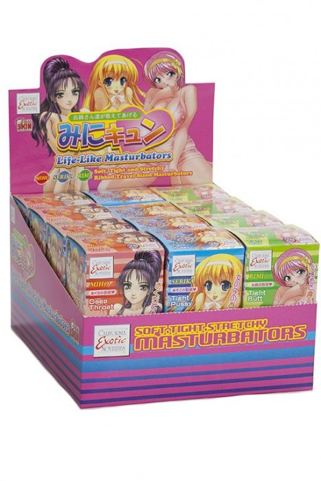 Набор из 12 мини-мастурбаторов ANIME Masturbators Counter Display