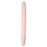 Телесный двусторонний фаллоимитатор Double End Dildo - 30 см.