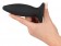 Чёрная перезаряжаемая анальная пробка Black Velvets Recharge Plug M - 12,5 см.