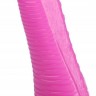 Розовая рельефная реалистичная анальная втулка - 22 см.