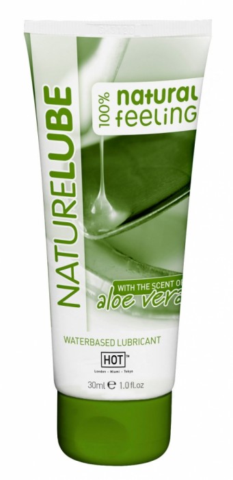Смазка на водной основе с алоэ вера Nature Lube - 30 мл.