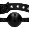 Черный кляп-шарик Breathable Luxury Ball Gag