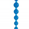 Голубая анальная цепочка Sex Please! Sexy Beads Blue - 27,9 см.