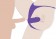 Фиолетовые трусики с фаллосом StrapOn for Lovers - 18 см.