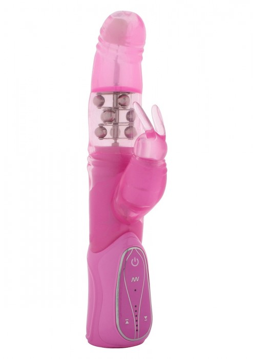 Розовый вибратор PREMIUM RANGE DREAM7 BUNNY - 25 см.