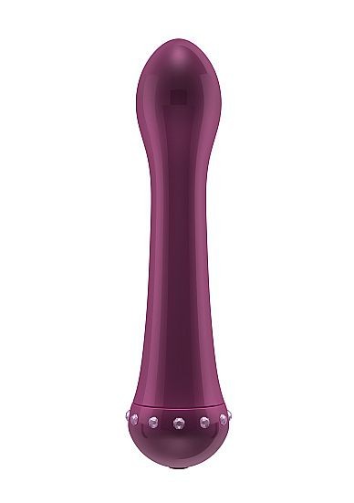 Вибратор с кристаллами The Diamond Purple - 16,5 см.