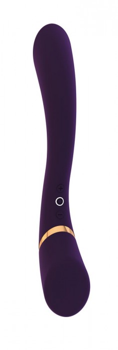 Фиолетовый вибратор Cleo - 27 см.