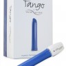 Синий перезаряжаемый вибратор Tango Blue USB rechargeable - 9 см.