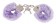 Фиолетовые меховые наручники Love Cuffs